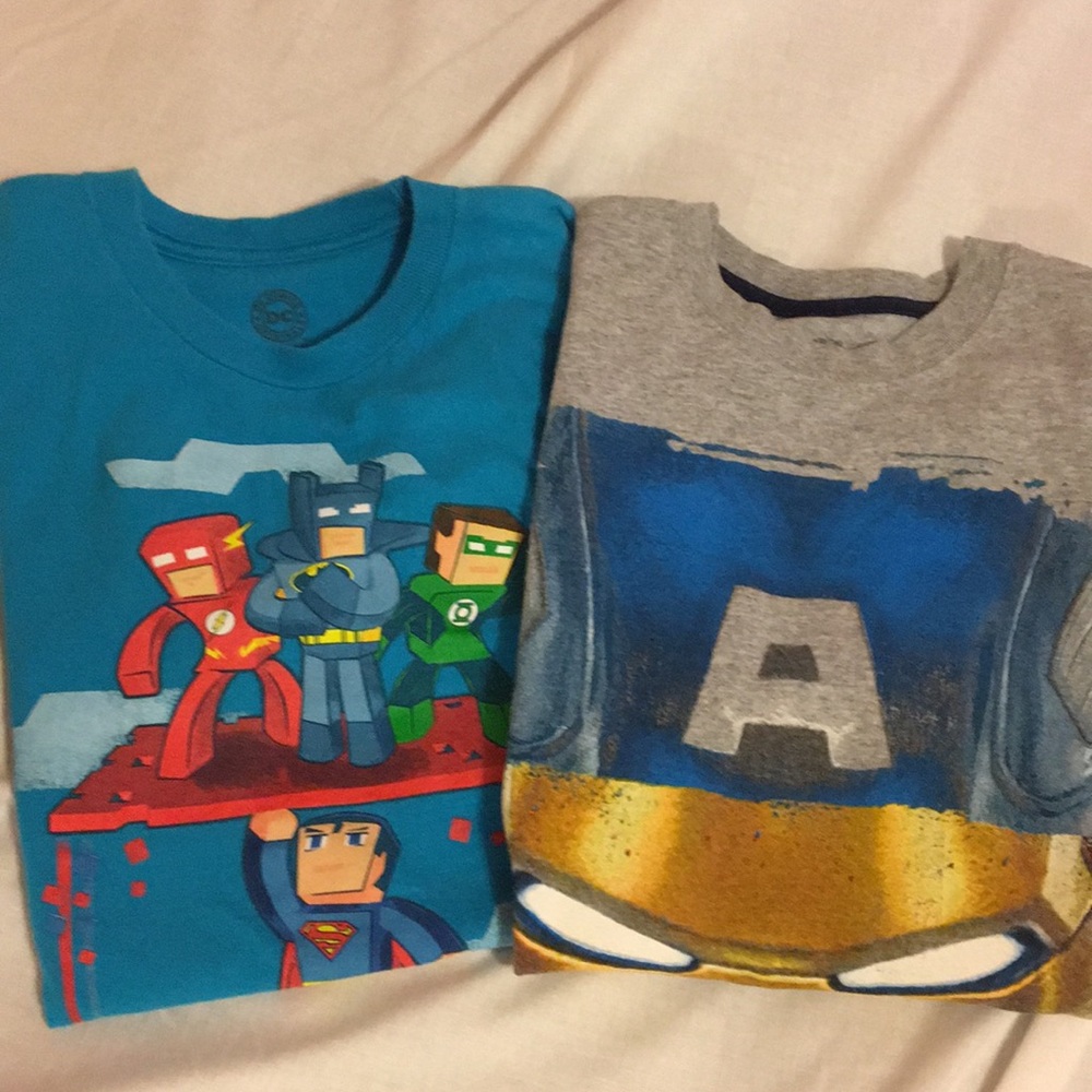 DC and Marvel. Graphic tees